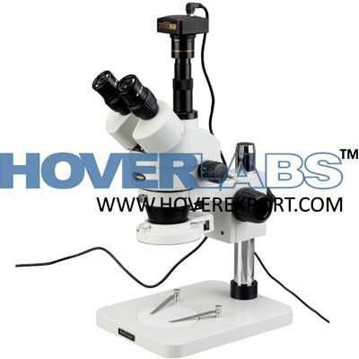 Microscope with attached camera